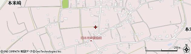 茨城県那珂市本米崎1622周辺の地図