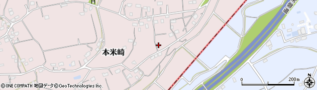 茨城県那珂市本米崎2001周辺の地図