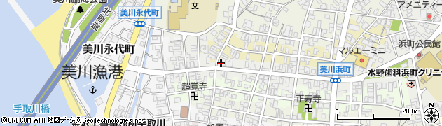 石川県白山市美川浜町（ル）周辺の地図