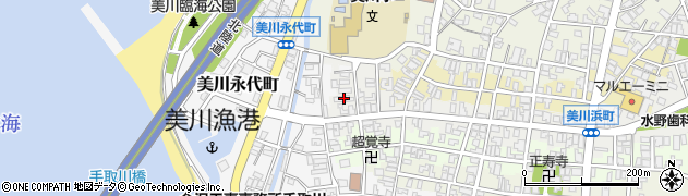 石川県白山市美川浜町ヲ周辺の地図