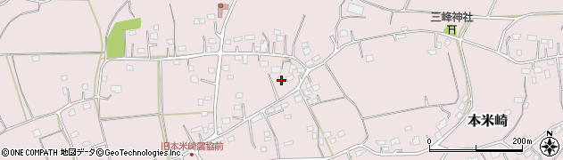 茨城県那珂市本米崎1606周辺の地図