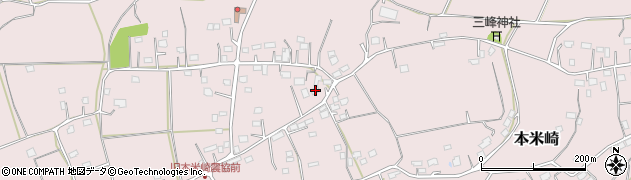 茨城県那珂市本米崎1602周辺の地図