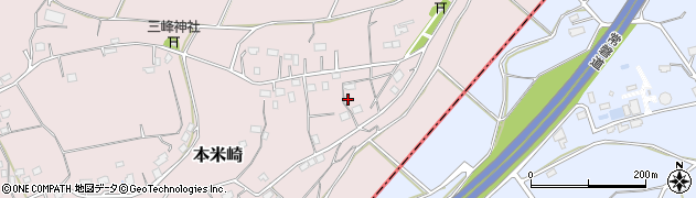 茨城県那珂市本米崎1980周辺の地図