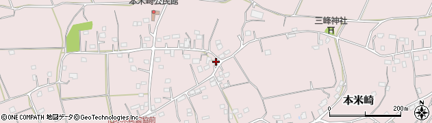 茨城県那珂市本米崎1601周辺の地図