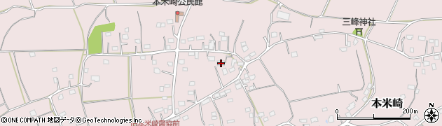 茨城県那珂市本米崎1605周辺の地図