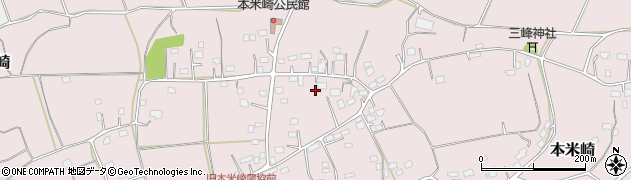 茨城県那珂市本米崎1610周辺の地図