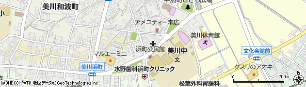 石川県白山市美川浜町周辺の地図