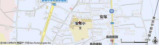 栃木県壬生町（下都賀郡）安塚周辺の地図