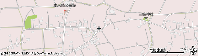 茨城県那珂市本米崎1600周辺の地図