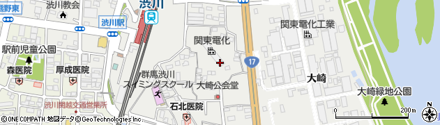 群馬県渋川市渋川（大崎）周辺の地図