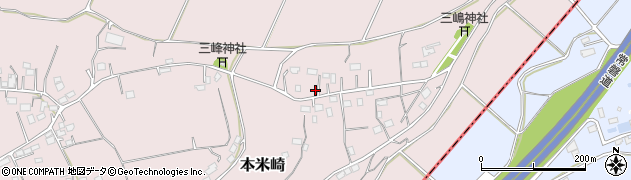 茨城県那珂市本米崎1950周辺の地図