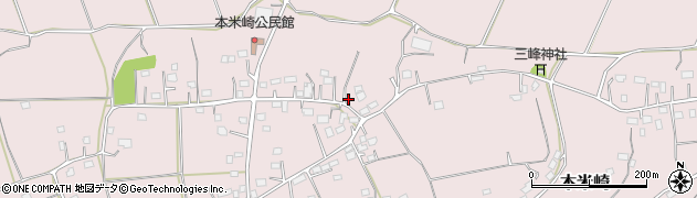 茨城県那珂市本米崎1599周辺の地図