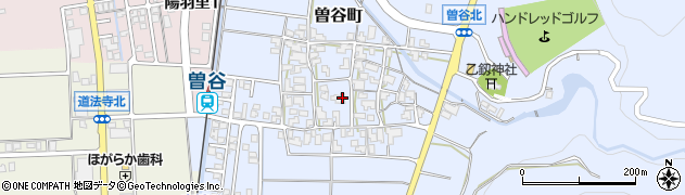 石川県白山市曽谷町（イ）周辺の地図