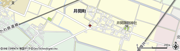 石川県白山市井関町ヘ周辺の地図