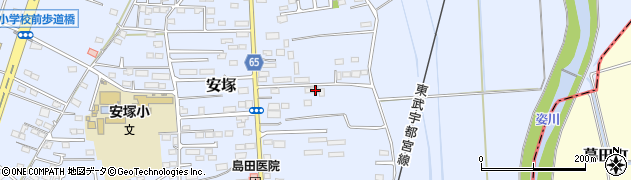 栃木県下都賀郡壬生町安塚1948周辺の地図