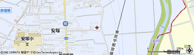 栃木県下都賀郡壬生町安塚1950周辺の地図