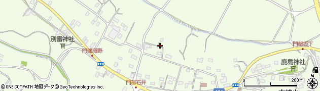 茨城県那珂市門部周辺の地図