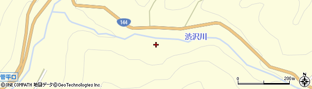 渋沢川周辺の地図