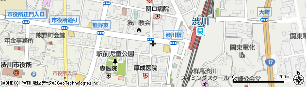 リパーク渋川駅前駐車場周辺の地図