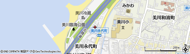 石川県白山市美川永代町甲1周辺の地図
