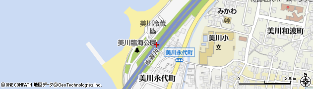石川県白山市美川永代町甲周辺の地図