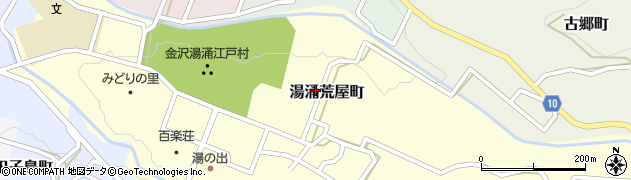 石川県金沢市湯涌荒屋町周辺の地図