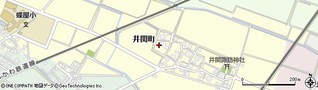 石川県白山市井関町ホ38周辺の地図