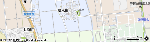 石川県白山市柴木町周辺の地図