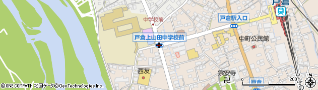 戸倉上山田中前周辺の地図