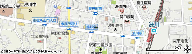 群馬銀行渋川支店周辺の地図
