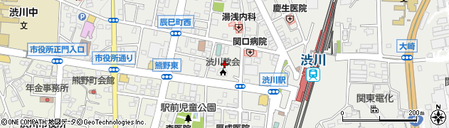 群馬県渋川市渋川（辰巳町）周辺の地図
