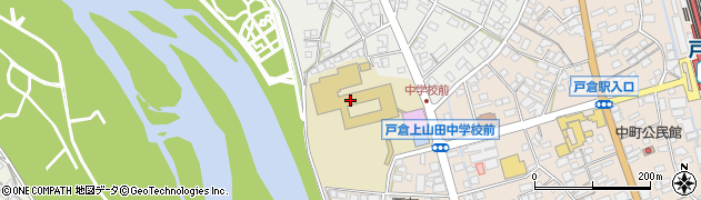 千曲市立戸倉上山田中学校周辺の地図