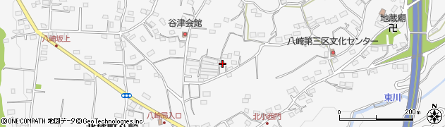 群馬県渋川市北橘町八崎周辺の地図