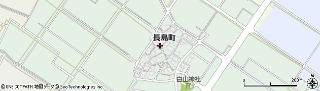 石川県白山市長島町周辺の地図
