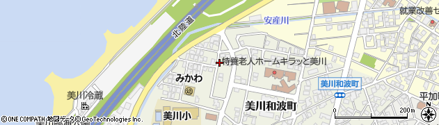 石川県白山市美川和波町周辺の地図