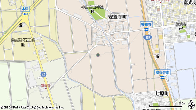 〒920-2141 石川県白山市安養寺町の地図