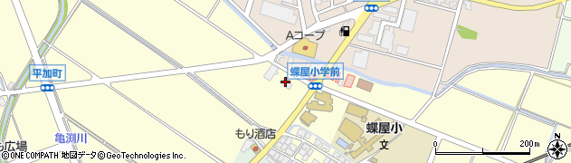 石川県白山市平加町ニ73-2周辺の地図