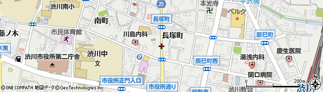 群馬県渋川市渋川（長塚町）周辺の地図