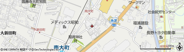 長野県大町市大町糸芝町周辺の地図