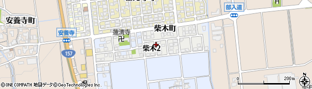 石川県白山市柴木周辺の地図