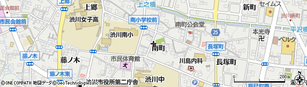 群馬県渋川市渋川（南町）周辺の地図