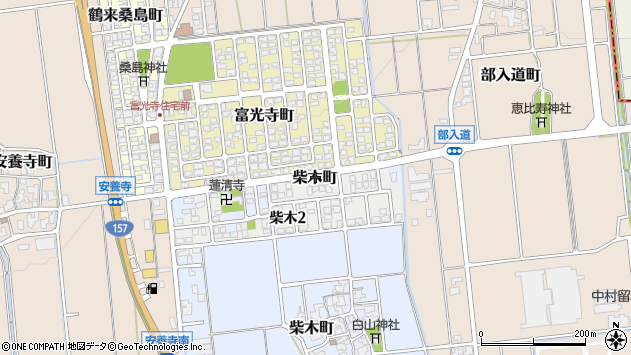 〒920-2163 石川県白山市柴木町の地図
