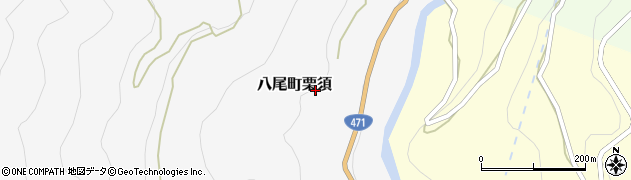 富山県富山市八尾町栗須周辺の地図