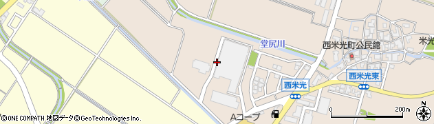 石川県白山市西米光町（ホ）周辺の地図