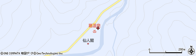 仙人岩周辺の地図