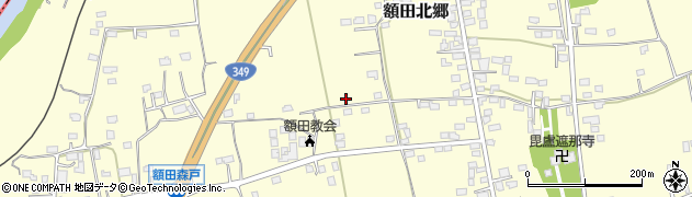 茨城県那珂市額田北郷周辺の地図