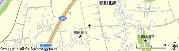 茨城県那珂市額田北郷周辺の地図