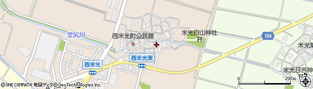 石川県白山市西米光町リ3周辺の地図