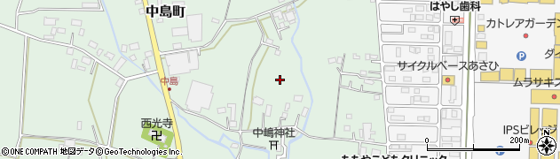 栃木県宇都宮市中島町周辺の地図