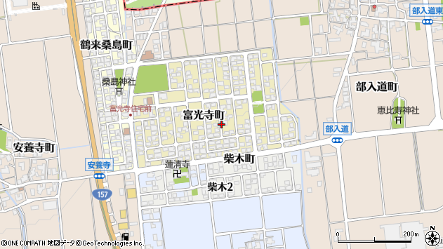 〒920-2165 石川県白山市富光寺町の地図
